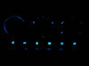 blue Mini Cooper Air conditioning LED lighting