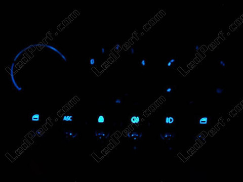 blue Mini Cooper Air conditioning LED lighting