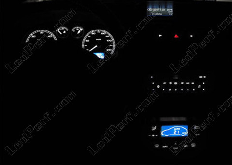 white Meter and Display unit LED for Peugeot 307