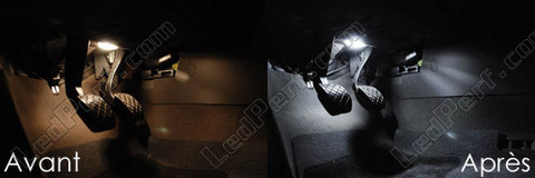 LEDs for front footwell and floor Audi A4 B6