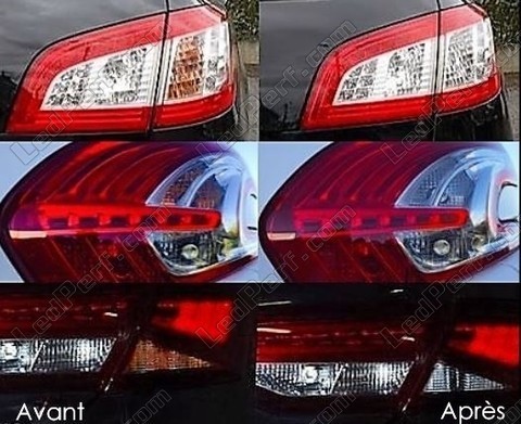 Rear indicators LED for Audi TT 8J before and after