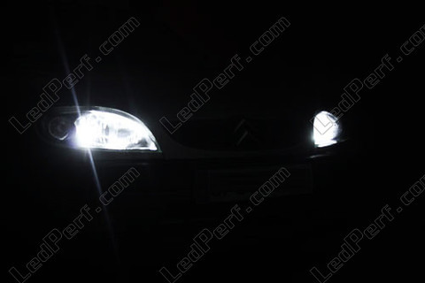 xenon white sidelight bulbs LED for Citroen Saxo