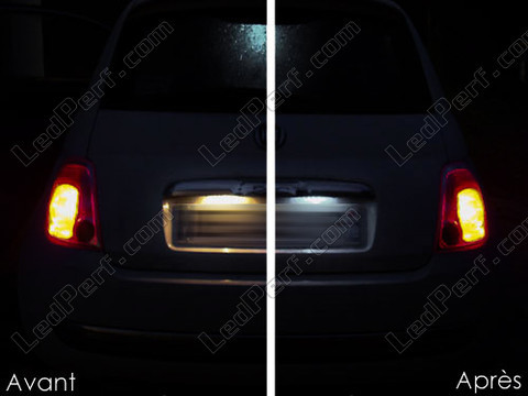 licence plate LED for Fiat 500