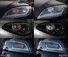 Front indicators LED for Fiat 500X before and after