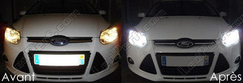Low-beam headlights LED for Xenon effect Ford Focus MK3