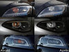 Front indicators LED for Honda Civic 10G before and after