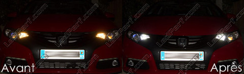 xenon white sidelight bulbs LED for Honda Civic 9G