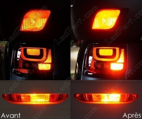 rear fog light LED for Jeep  Wrangler IV (JL) before and after