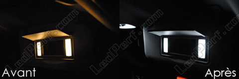 LED Sunvisor Vanity Mirrors Peugeot 207