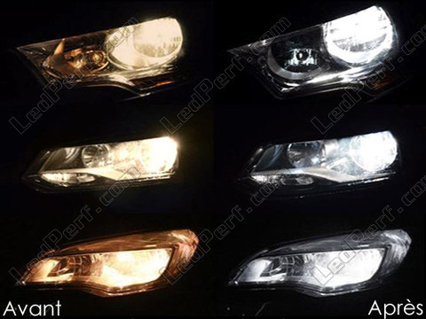 Low-beam headlights LED for Peugeot 407 Tuning