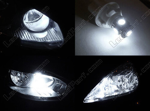 xenon white sidelight bulbs LED for Peugeot Rifter Tuning