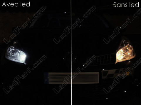 xenon white sidelight bulbs LED for Renault Clio 3