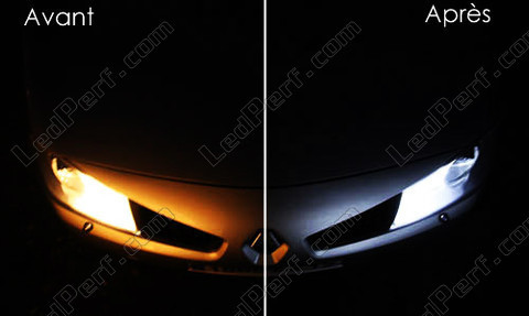 xenon white sidelight bulbs LED for Renault Megane 2