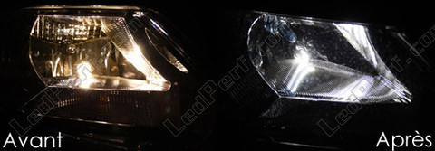 xenon white sidelight bulbs LED for Skoda Rapid