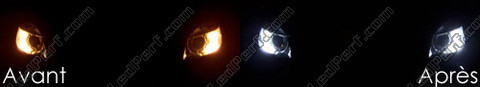 xenon white sidelight bulbs LED for Skoda Roomster