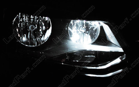 xenon white sidelight bulbs LED for Volkswagen Polo 6r 2010