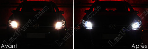 xenon white sidelight bulbs LED for Volkswagen Sharan 7N 2010 Et