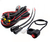 Complete electrical harness with waterproof connectors, 15A fuse, relay and handlebar switch for a plug and play installation on Harley-Davidson Ultra Classic Electra Glide 1584<br />