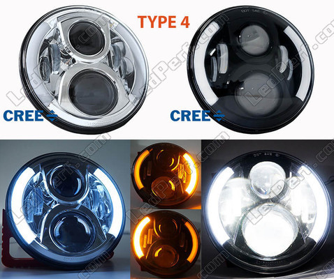 Derbi Cross City 125 type 4 motorcycle LED headlight with daytime running lights and indicators