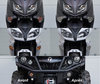 Front indicators LED for Harley-Davidson Cross Bones 1584 before and after
