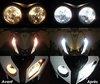 xenon white sidelight bulbs LED for Harley-Davidson Super Glide 1450 before and after