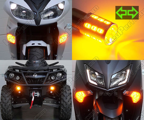 Front indicators LED for Kawasaki KLV 1000 Tuning