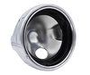 round chrome headlight for adaptation to a Full LED look on Moto-Guzzi V11 Sport Ballabio