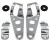 Set of Attachment brackets for chrome round Moto-Guzzi V11 Sport Ballabio headlights