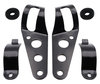 Set of Attachment brackets for black round Moto-Guzzi V7 750 headlights