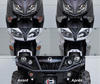 Front indicators LED for Yamaha XT 660 R / X before and after