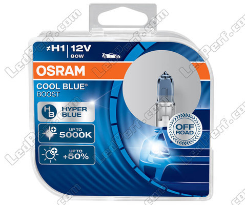 Bulbs H1 Osram Cool Blue Boost 5000K xenon effect ref: 62150CBB-HCB in packaging of 2 bulbs