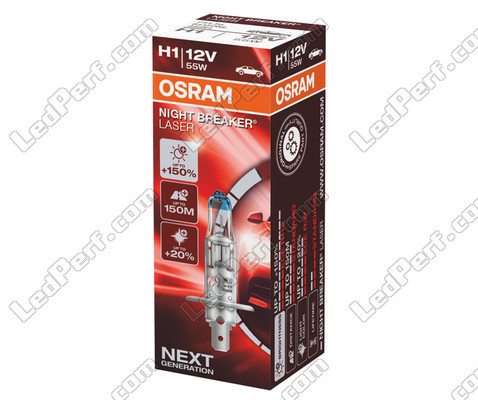 Osram Night Breaker Laser H1 +150% More Brightness Headlight Bulbs Twin  Pack