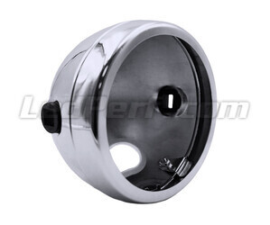 Round and chrome motorcycle housing headlight for 5.75 inch full LED optics