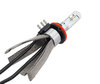 H15 LED bulb with flexible heat sink for plug and play installation in all car headlights