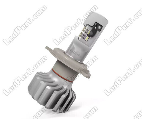 Angled view of the Philips ULTINON Pro6000 H4 LED Motorcycle Bulb - Approved -