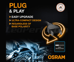 Plug-and-play fitting of the LED bulbs H7 Osram LEDriving® XTR 6000K - 64210DWXTR