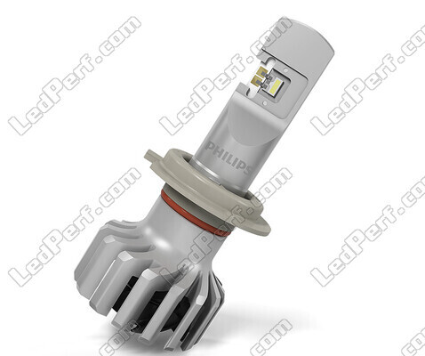 Angled view of the Philips ULTINON Pro6000 H7 LED Motorcycle Bulb - Approved -