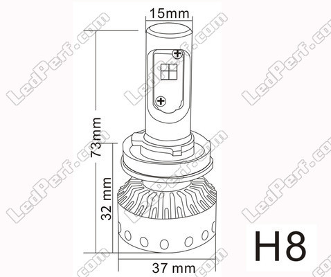 H8 LED bulb Tuning Mini