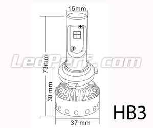 Mini HB3 LED Bulbs Tuning