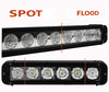 LED Light bar CREE 60W 4400 Lumens for 4WD - ATV - SSV Spotlight VS Floodlight