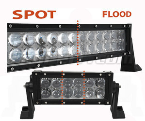 LED Light Bar 4D CREE Double Row 36W 3300 Lumens for 4WD - ATV - SSV Spotlight VS Floodlight