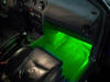 Floor/footwell - green LED strip - waterproof - 30cm