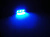 blue 39mmCeiling Light festoon LED, Trunk, glove box, licence plate - C7W
