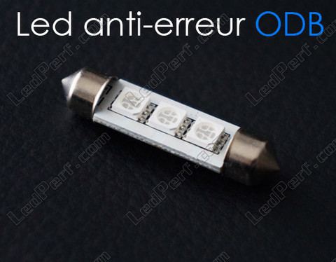 42mm C10W LED bulb with no OBC error - Anti-OBC error Blue