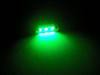 37mm LED bulb C5W with no OBC error - Anti-OBC error Green
