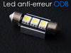 39mm C5W LED bulb with no OBC error - Anti-OBC error White