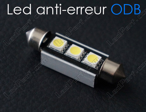 42mm C10W LED bulb with no OBC error - Anti-OBC error White