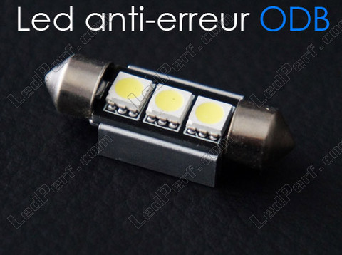 39mm C5W LED bulb with no OBC error - Anti-OBC error White