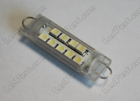 white 42mm LED Festoon hook for Ceiling Light, Trunk, glove box, licence plate - C10W