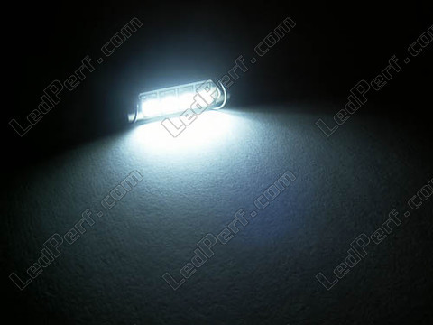 white 42mm LED Festoon hook for Ceiling Light, Trunk, glove box, licence plate - C10W